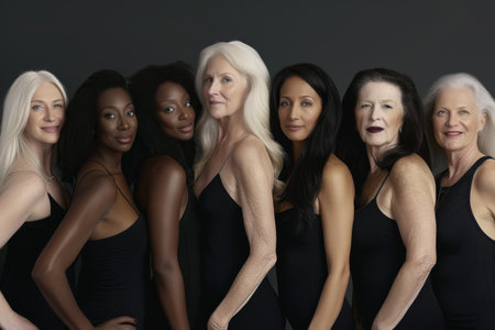 Group of Women Standing Togetherの素材