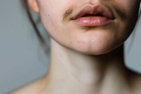 Close-Up Portrait of Aging Woman With Wrinklesの素材