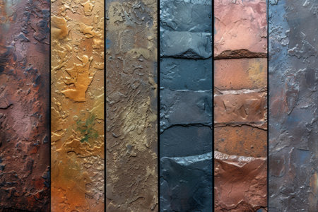 Colorful abstract background of stone wall texture. Texture of stone wall.の素材