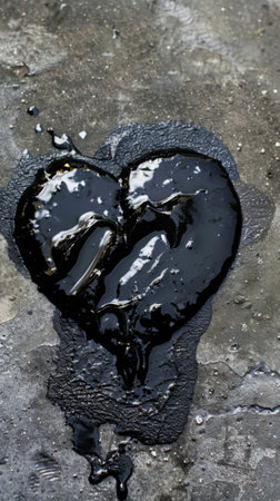 Heart-shaped water puddleの素材