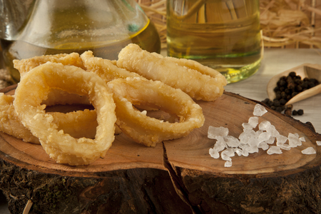 Fried Calamari - Squidの写真素材