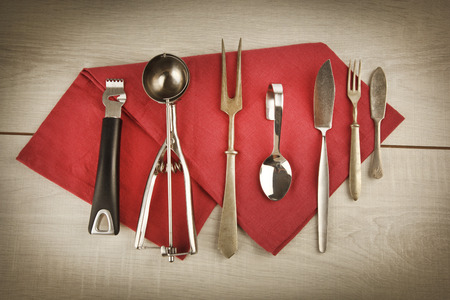 Kitchen Tools for food styling prepare cooking equipmentsの写真素材