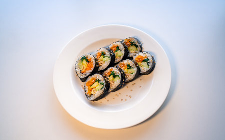 <p>Sushi roll - japanese food style - selective focus point</p>の写真素材