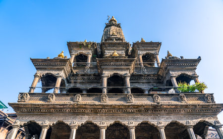 Hindu temple of Durbar square in Kathmandu, Nepalの写真素材