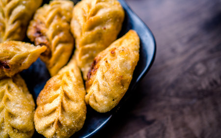 Coffee beans in a glass vase on the bar counterの写真素材