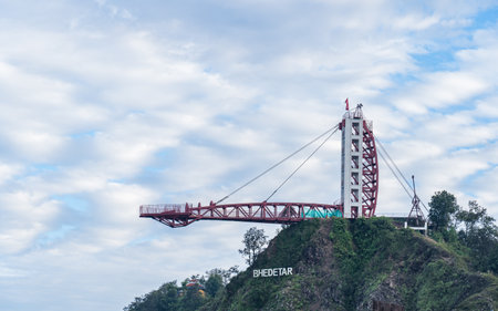 Landscape view of view tower at Bhedetar, Nepal.