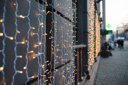 christmas lightsの写真素材