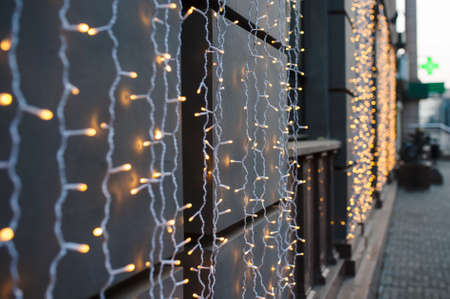 christmas lightsの写真素材