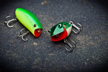 Fishing plastic bait Wobblersの写真素材
