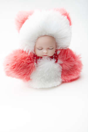 Natural wool Toy dollの写真素材