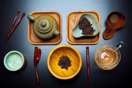 Chinese Black Tea Ceremonyの写真素材
