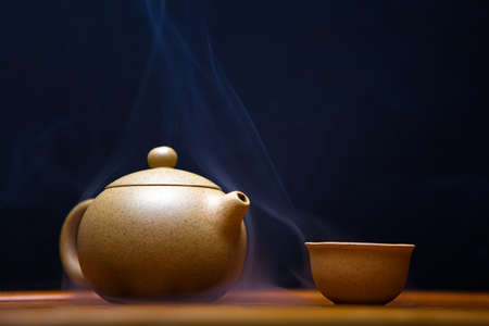 hot Chinese tea studio Smoke Textureの写真素材