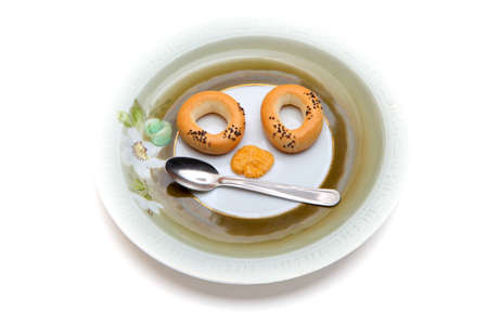 Cookies dessert plate studio quality white background