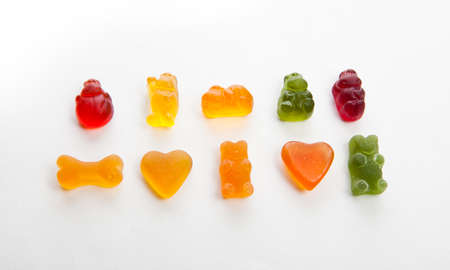 Jelly candy Set studio Quality white backgroundの写真素材