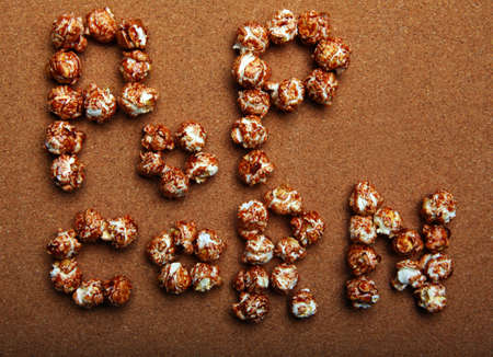 Pop Corn Text Studio qualityの写真素材