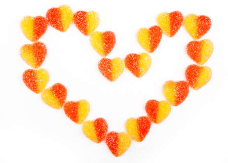Sweet Marmalade Candy Heart white background