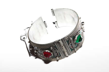 Metal bracelet vintage keyの写真素材