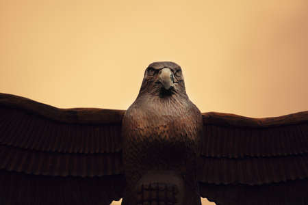 Wooden Eagle Sculpture decor