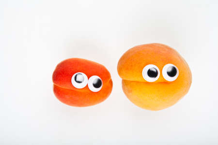 apricot White Background studioの写真素材