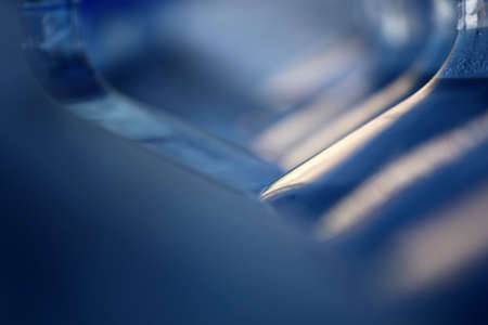 fresh blue water bottleの写真素材