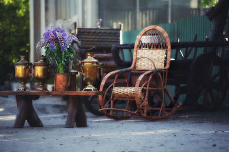 Tea Samovar Village summerの写真素材