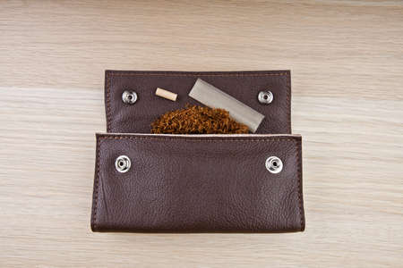 Vintage Leather Turkish bagの写真素材