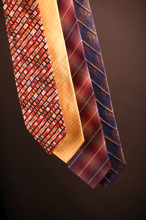 Tie collection dark background