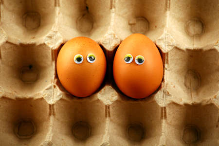 Eggs eyes paper box