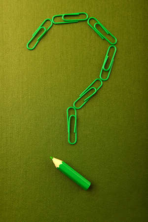 Book pencil scarpers question markの写真素材