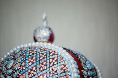 ceramic crown white backgroundの写真素材