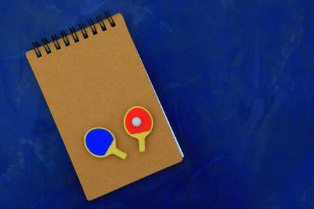 tennis table paddle notepad