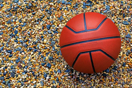 basketball beach stone background nobodyの写真素材