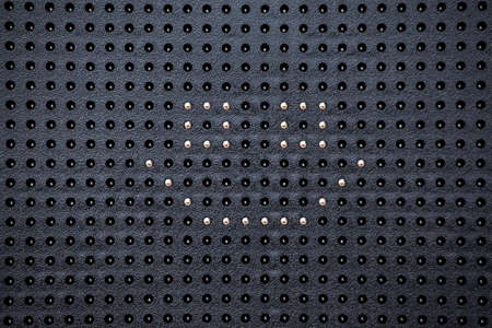 metal ball smile symbol plastic backgroundの写真素材