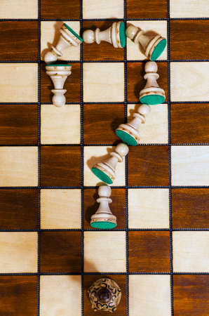 wooden chess board game background