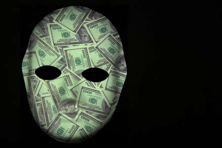 image of mask dark background