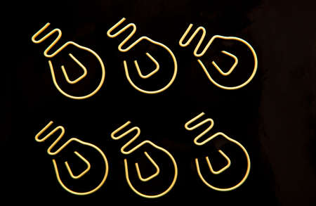 image of bulb symbol dark backgroundの写真素材