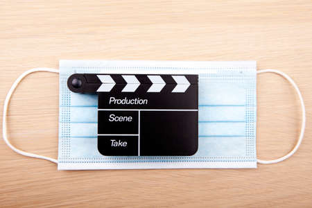 image of clapper board mask