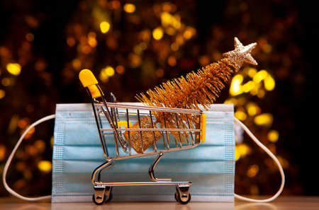 image of trolley fir tree mask