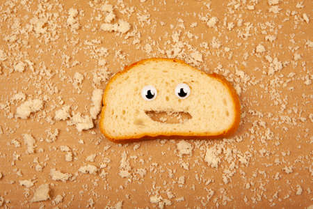 image of bread paper backgroundの写真素材