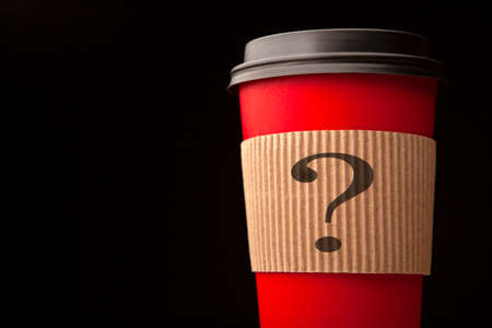image of paper cup dark backgroundの写真素材