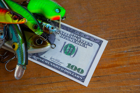 image of fishing bait money