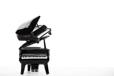 image of piano on white backgroundの写真素材