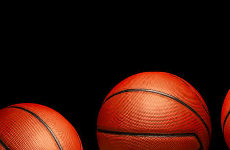 image of basketball dark backgroundの写真素材