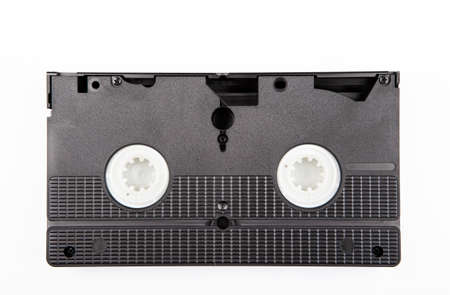 image of vhs tape white background