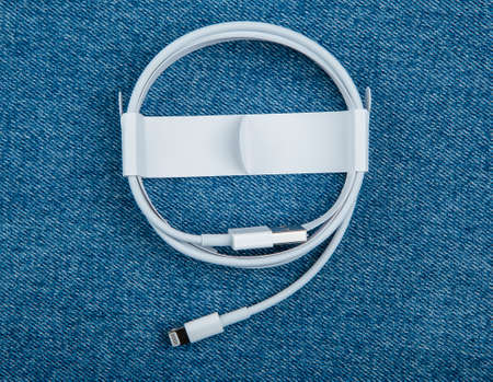 image of cable jeans backgroundの写真素材