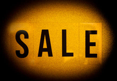 sale text gold backgroundの写真素材