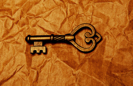 image of key sharp paper backgroundの写真素材