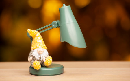 image of miniature lamp wool toyの写真素材