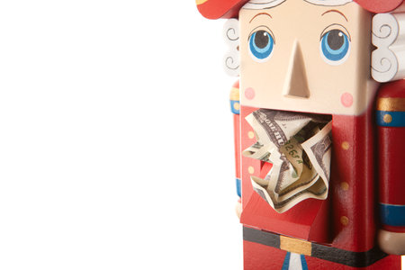 image of wooden toy money banknote