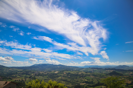A landscape from San Marino hillsの写真素材